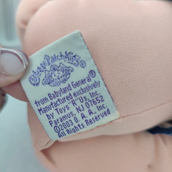 Cabbage Patch Kids Doll Blonde Hair Blue Eyes 20th Anniversary 83-03 vtg RARE - Picture 8 of 8